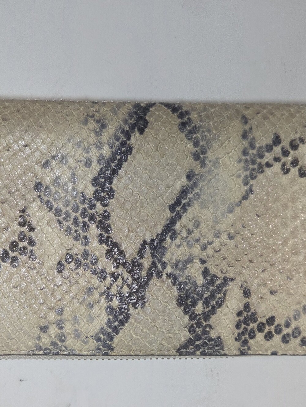 Coach Madison Python-Embossed Leather Accordion Zip Wallet - Picture 3 of 14